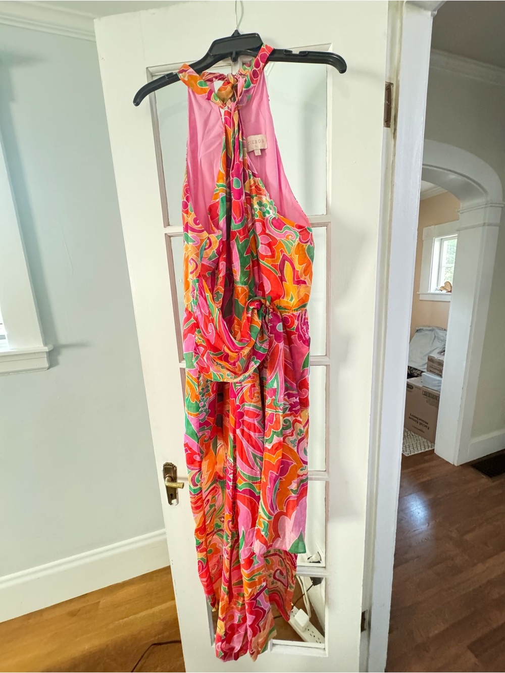 NWT! Ciebon Palesa Floral Halter Jumpsuit Size XL